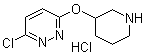 CAS 登录号：1185313-93-2, 3-氯-6-(3-哌啶基氧基)哒嗪盐酸盐