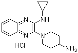 CAS 登录号：1185317-78-5, 3-(4-氨基-1-哌啶基)-N-环丙基-2-喹喔啉胺盐酸盐