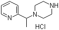 structure of CAS# 1185318-11-9, 1-[1-(2-吡啶基)乙基]哌嗪盐酸盐