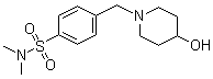 structure of CAS# 1185318-35-7, 4-[(4-羟基-1-哌啶基)甲基]-N,N-二甲基苯磺酰胺