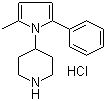 CAS 登录号：1185319-71-4, 4-(2-甲基-5-苯基-1H-吡咯-1-基)哌啶盐酸盐