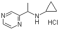 CAS # 1185320-04-0, N-Cyclopropyl-alpha-methyl-2-pyrazinemethanamine hydrochloride