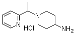 structure of CAS# 1185320-11-9, 1-[1-(2-Pyridinyl)ethyl]-4-piperidinamine hydrochloride