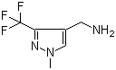 structure of CAS# 1185532-72-2, 1-甲基-3-三氟甲基-1H-吡唑-4-甲胺