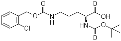 structure of CAS# 118554-00-0, N-Boc-N'-(2-chloro-Cbz)-L-ornithine