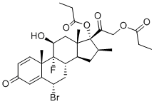 structure of CAS# 1186048-34-9, 6alpha-Bromobetamethasone dipropionate