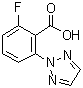 structure of CAS# 1186050-58-7, 2-氟-6-(2H-1,2,3-三唑-2-基)苯甲酸