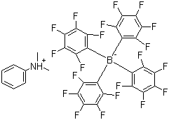 structure of CAS# 118612-00-3, Dimethylanilinium tetrakis(pentafluorophenyl)borate