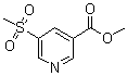 structure of CAS# 1186663-66-0, 5-(Methylsulfonyl)-3-pyridinecarboxylic acid methyl ester