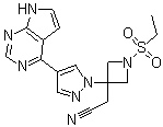 structure of CAS# 1187594-09-7, Baricitinib