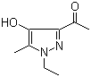 structure of CAS# 1187732-72-4, 1-(1-Ethyl-4-hydroxy-5-methyl-1H-pyrazol-3-yl)ethanone