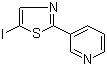 structure of CAS# 1187830-48-3, 3-(5-Iodo-2-thiazolyl)pyridine