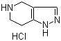 structure of CAS# 1187830-85-8, 4,5,6,7-四氢-1H-吡唑并[4,3-c]吡啶盐酸盐