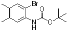 structure of CAS# 1187926-96-0, tert-Butyl (2-bromo-4,5-dimethylphenyl)carbamate