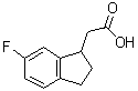 CAS # 1188044-87-2, 6-Fluoro-2,3-dihydro-1H-indene-1-acetic acid