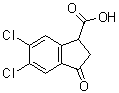 CAS 登录号：1188151-00-9, 5,6-二氯-2,3-二氢-3-氧代-1H-茚-1-羧酸