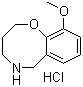 CAS # 1188263-98-0, 3,4,5,6-Tetrahydro-10-methoxy-2H-1,5-benzoxazocine hydrochloride