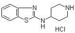structure of CAS# 1188265-79-3, N-4-Piperidinyl-2-benzothiazolamine hydrochloride