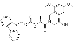 structure of CAS# 1188402-17-6, N-[芴甲氧羰基]-L-丙氨酰基-N-[(2,4-二甲氧基苯基)甲基]甘氨酸