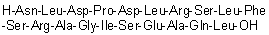 CAS # 1188512-68-6, L-Asparaginyl-L-leucyl-L-alpha-aspartyl-L-prolyl-L-alpha-aspartyl-L-leucyl-L-arginyl-L-seryl-L-leucyl-L-phenylalanyl-L-seryl-L-arginyl-L-alanylglycyl-L-isoleucyl-L-seryl-L-alpha-glutamyl-L-alanyl-L-glutaminyl-L-leucine