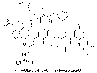 CAS # 1188513-49-6, L-Phenylalanyl-L-alpha-glutamyl-L-alpha-glutamyl-L-prolyl-L-arginyl-L-valyl-L-isoleucyl-L-alpha-aspartyl-L-leucine