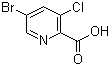 structure of CAS# 1189513-51-6, 5-溴-3-氯吡啶-2-羧酸