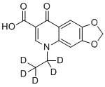 structure of CAS# 1189890-98-9, Oxolinic Acid-d5
