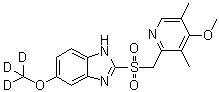 structure of CAS# 1189891-71-1, Omeprazole-d3 Sulfone