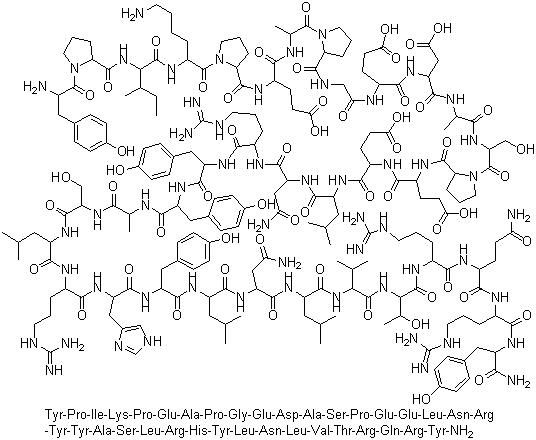 structure of CAS# 118997-30-1, 人多肽 YY