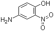 structure of CAS# 119-34-6, 2-硝基-4-氨基苯酚