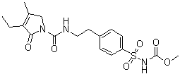 CAS # 119018-30-3, [[4-[2-[[(3-Ethyl-2,5-dihydro-4-methyl-2-oxo-1H-pyrrol-1-yl)carbonyl]amino]ethyl]phenyl]sulfonyl]carbamic acid methyl ester