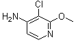CAS 登录号：1190198-20-9, 3-氯-2-甲氧基-4-吡啶胺