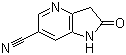 structure of CAS# 1190322-82-7, 2,3-二氢-2-氧代-1H-吡咯并[3,2-b]吡啶-6-甲腈