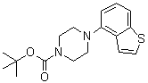 structure of CAS# 1191901-07-1, 4-苯并[b]噻吩-4-基-1-哌嗪羧酸叔丁酯