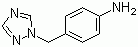 structure of CAS# 119192-10-8, 4-(1H-1,2,4-Triazol-1-ylmethyl)aniline