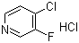 structure of CAS# 119229-74-2, 4-Chloro-3-fluoropyridine hydrochloride