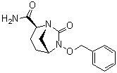 structure of CAS# 1192651-49-2, (1R,2S,5R)-7-Oxo-6-(phenylmethoxy)-1,6-diazabicyclo[3.2.1]octane-2-carboxamide
