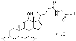 structure of CAS# 1192657-83-2, 甘氨胆酸水合物