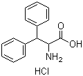 CAS # 119273-60-8, 2-Amino-3,3-diphenylpropanoic acid hydrochloride, beta-Phenyl-DL-phenylalanine hydrochloride, beta-Phenylphenylalanine hydrochloride, DL-3,3-Diphenylalanine hydrochloride