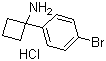 structure of CAS# 1193389-40-0, 1-(4-溴苯基)环丁胺盐酸盐