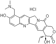 structure of CAS# 119413-54-6, 盐酸拓扑替康