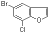 structure of CAS# 1194375-29-5, 5-溴-7-氯-苯并呋喃