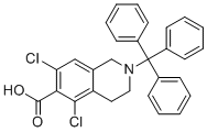 CAS # 1194550-56-5, 5,7-Dichloro-2-trityl-1,2,3,4-tetrahydroisoquinoline-6-carboxylic acid