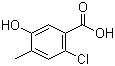 structure of CAS# 1195344-56-9, 2-氯-5-羟基-4-甲基苯甲酸
