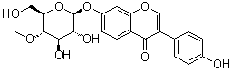 structure of CAS# 1195968-02-5, 3-(4-羟基苯基)-7-[(4-O-甲基-beta-D-吡喃葡萄糖基)氧基]-4H-1-苯并吡喃-4-酮