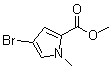 structure of CAS# 1196-90-3, 4-溴-1-甲基-1H-吡咯-2-羧酸甲酯