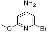 structure of CAS# 1196152-34-7, 2-Bromo-6-methoxy-4-pyridinamine