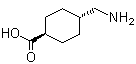 CAS # 1197-18-8, trans-Tranexamic acid, trans-4-Aminomethylcyclohexane-1-carboxylate, trans-4-(Aminomethyl)cyclohexanecarboxylic acid, Amstat