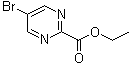 structure of CAS# 1197193-30-8, Ethyl 5-bromopyrimidine-2-carboxylate