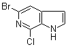 structure of CAS# 1198096-48-8, 5-Bromo-7-chloro-1H-pyrrolo[2,3-c]pyridine